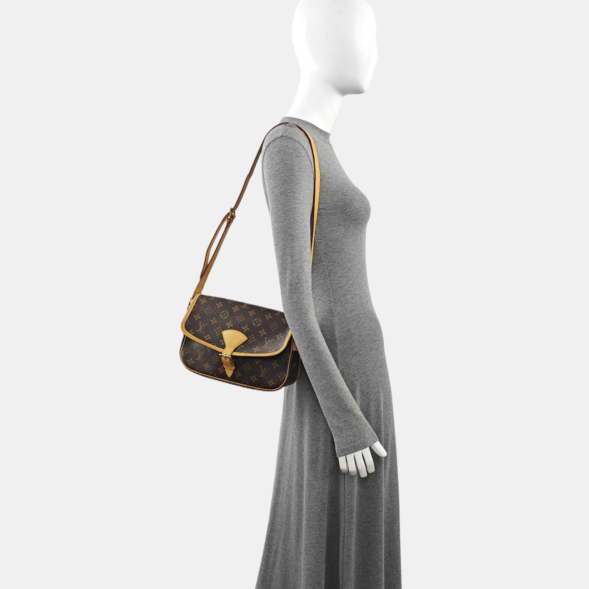 SAC GIBECIERE PM Monogram Coated Canvas Brown