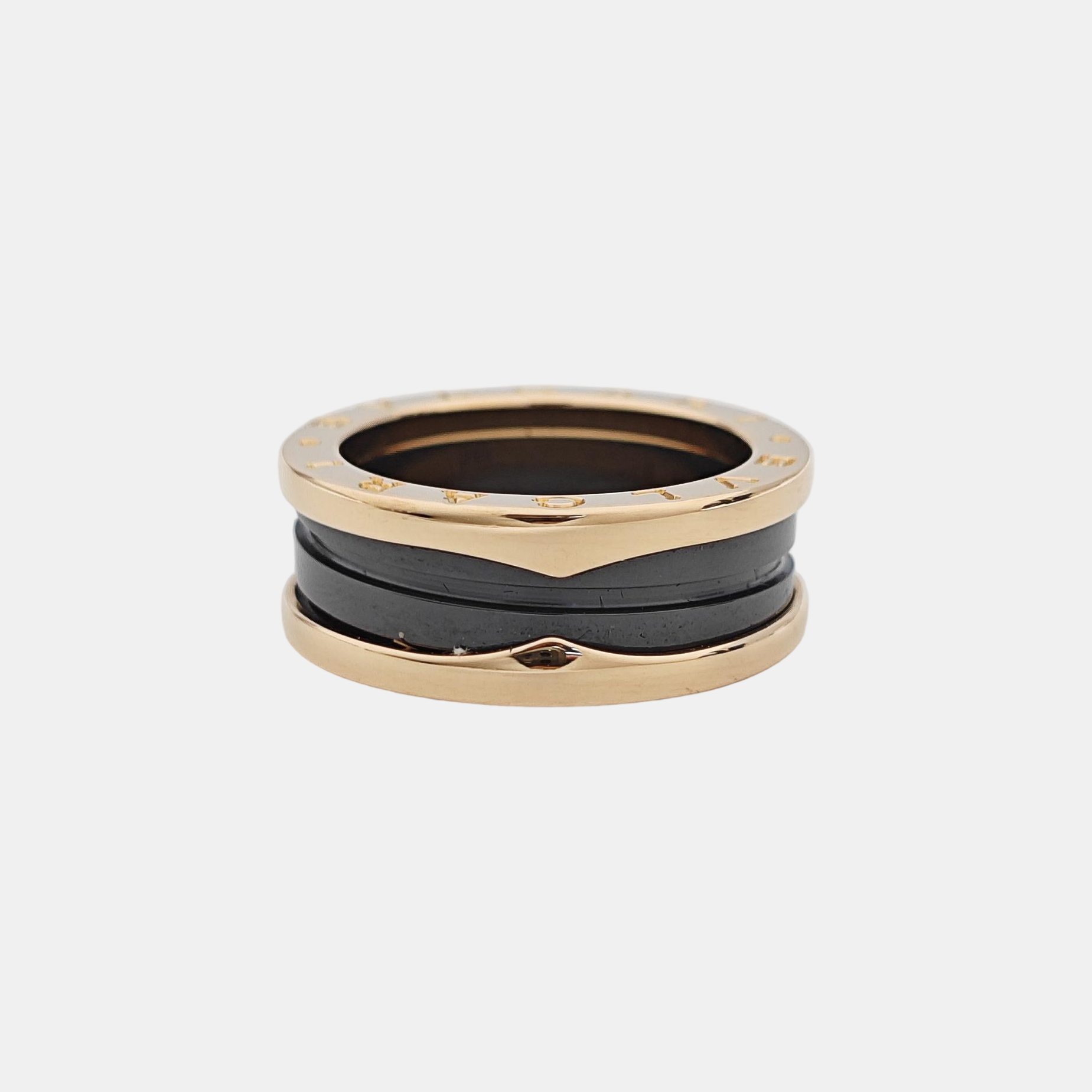 B.ZERO1 18k Rose Gold Ring EU 55