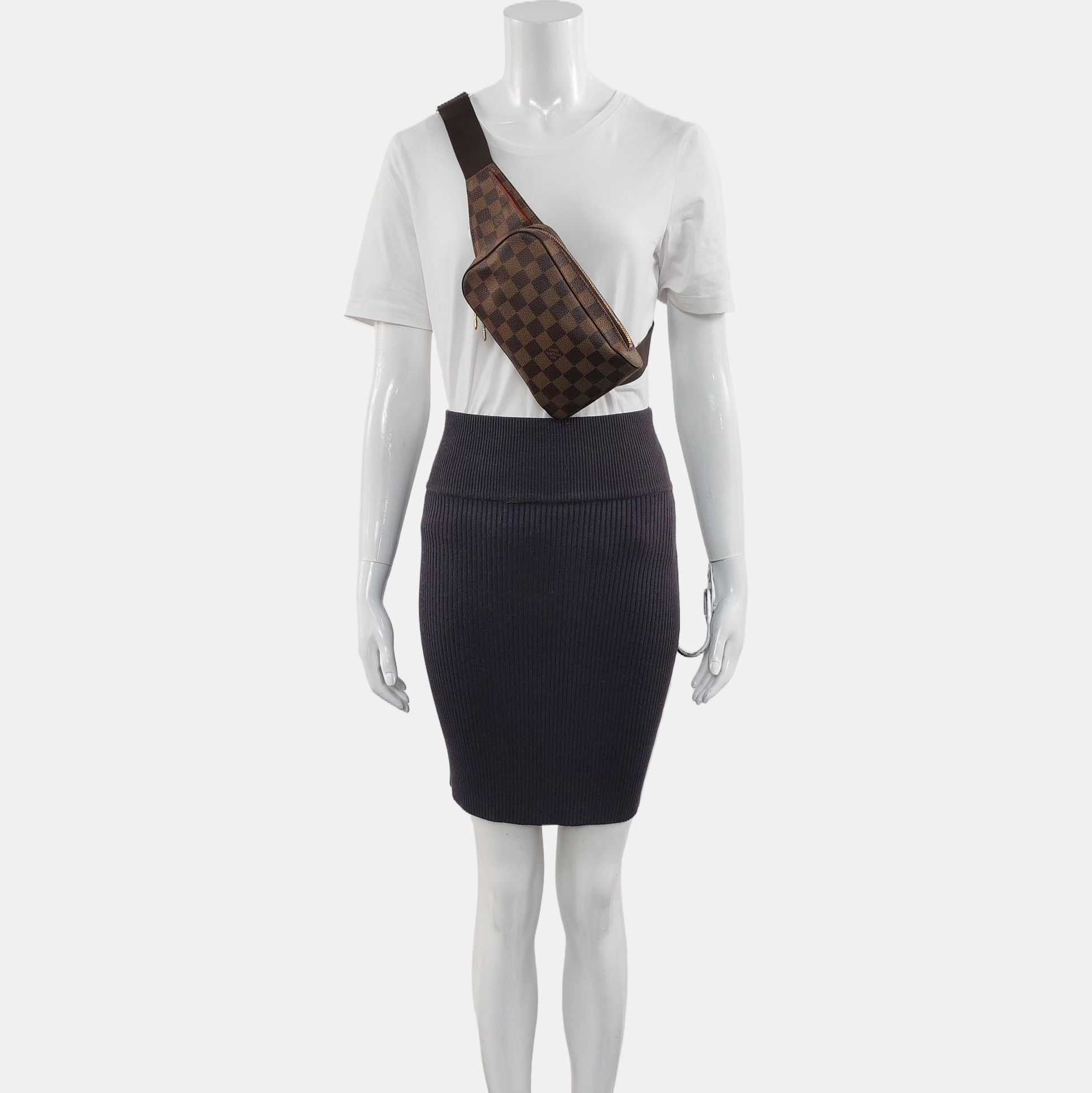 GÉRONIMOS Damier Ebene Coated Canvas Brown