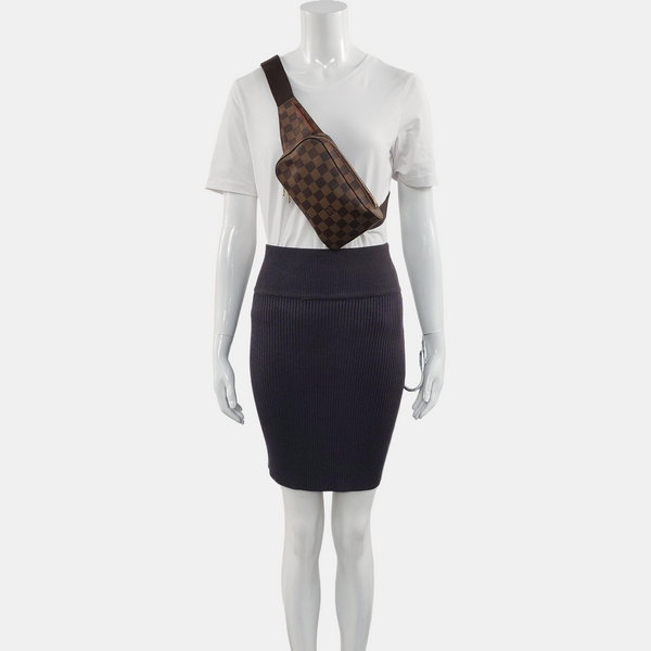 GÉRONIMOS Damier Ebene Coated Canvas Brown