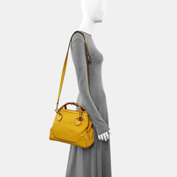 Bamboo 1947 Medium Calfskin Yellow