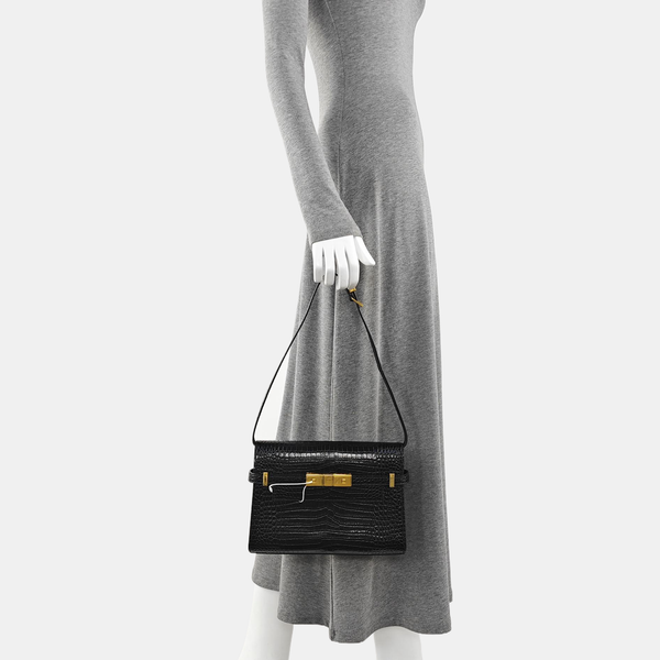 MANHATTAN Small Calfskin Black