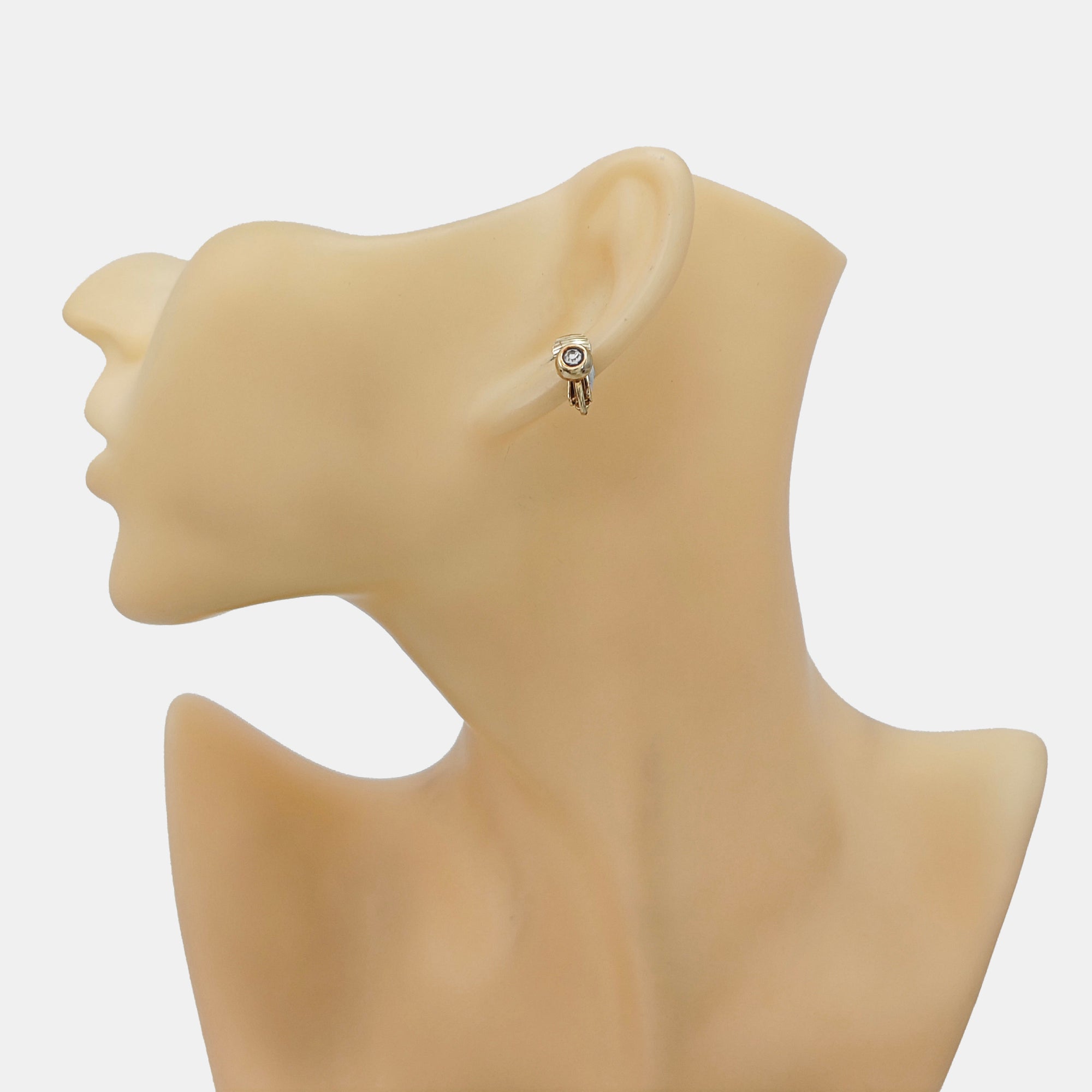 Metal Gold Clip On Earrings