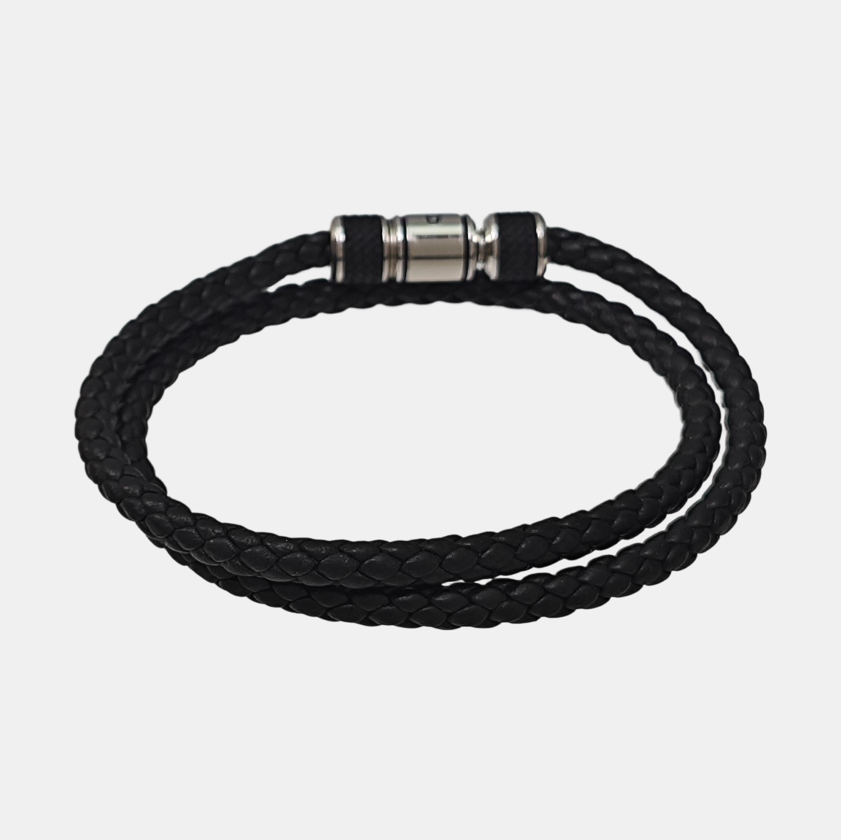 Leather Black Bangle