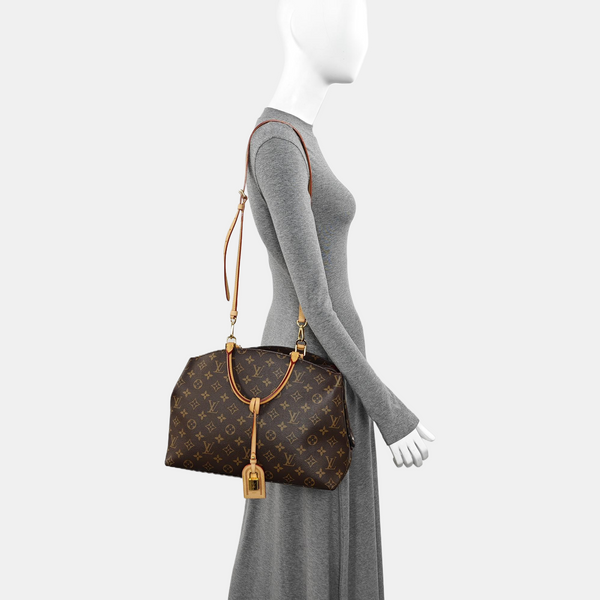 PALAIS GM Monogram Coated Canvas Brown