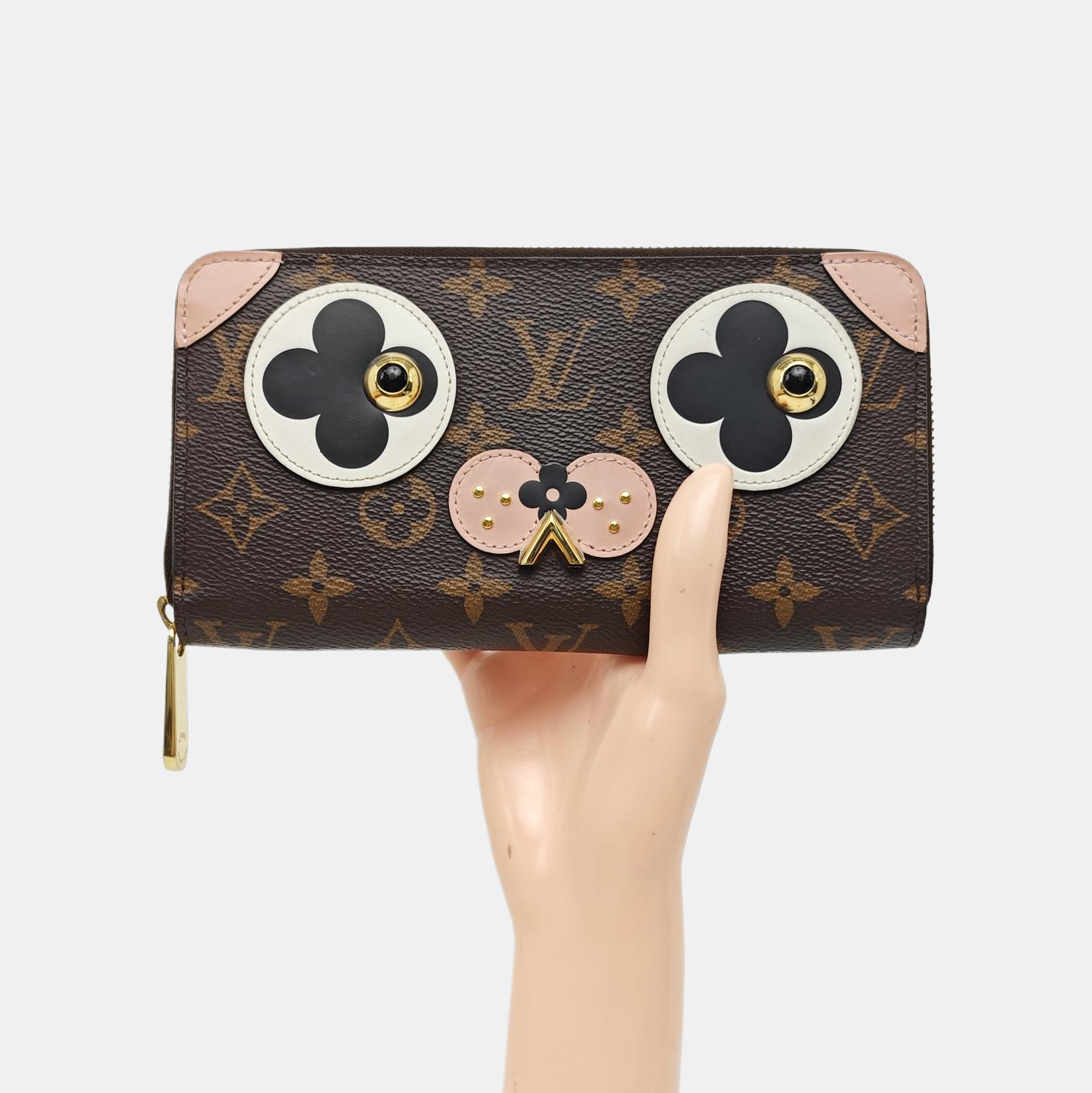 ZIPPY Monogram Coated Canvas Brown Wallet