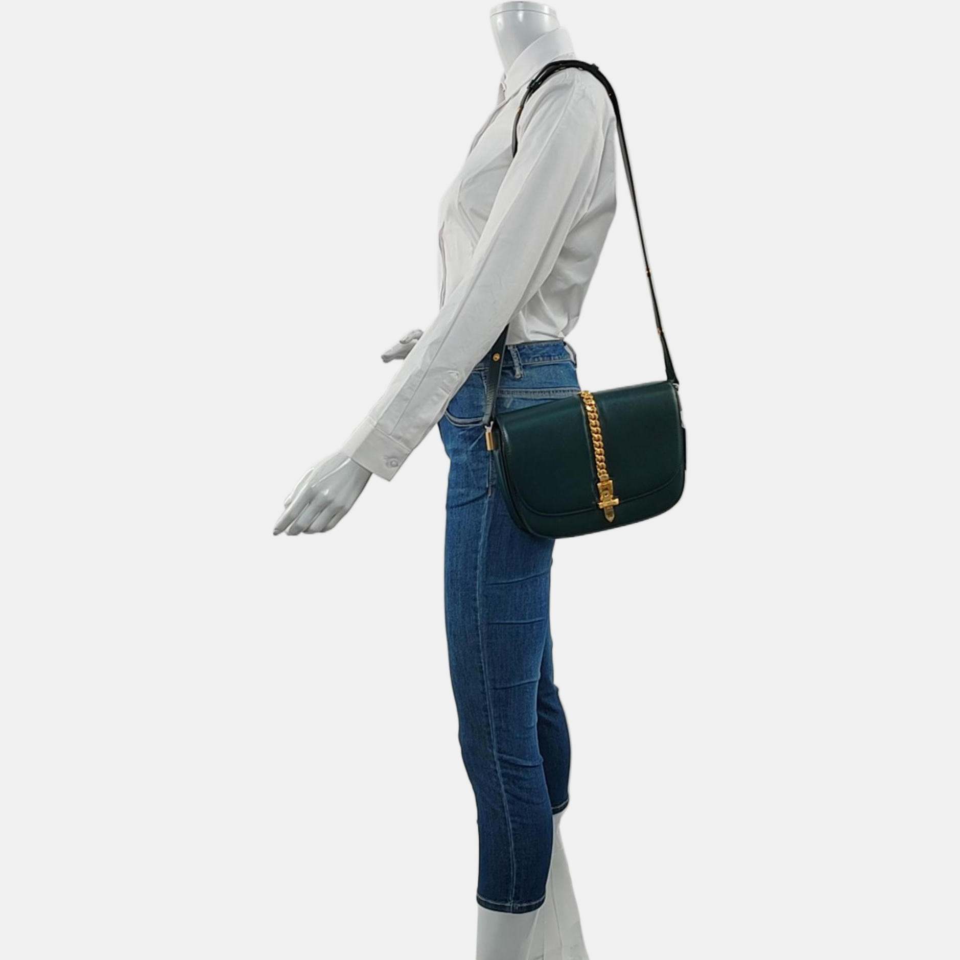 Sylvie 1969 Small Calfskin Green