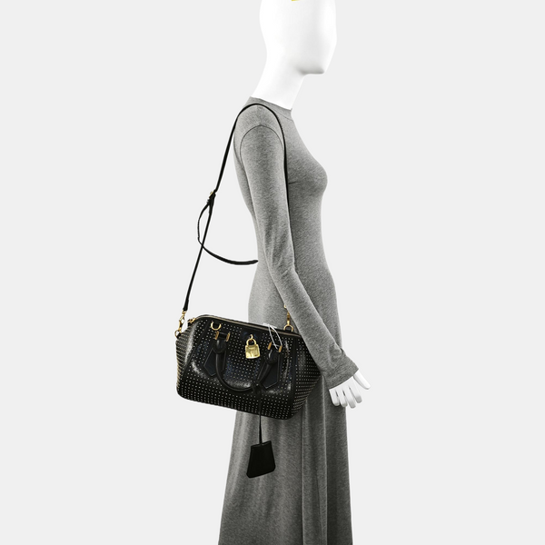 Calfskin Shoulder Bag Black