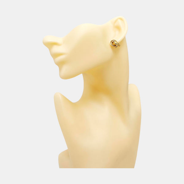 Metal Gold Clip On Earrings