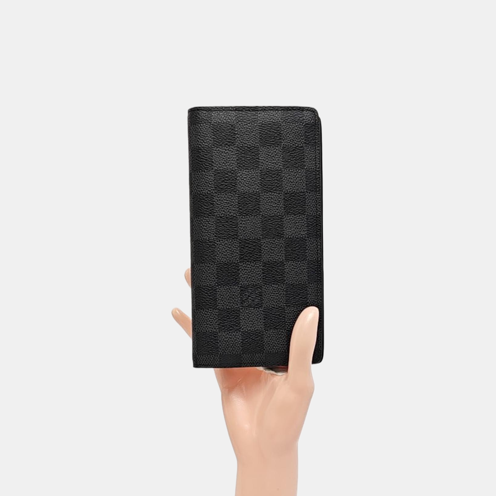 BRAZZA Damier Graphite Coated Canvas Black Wallet