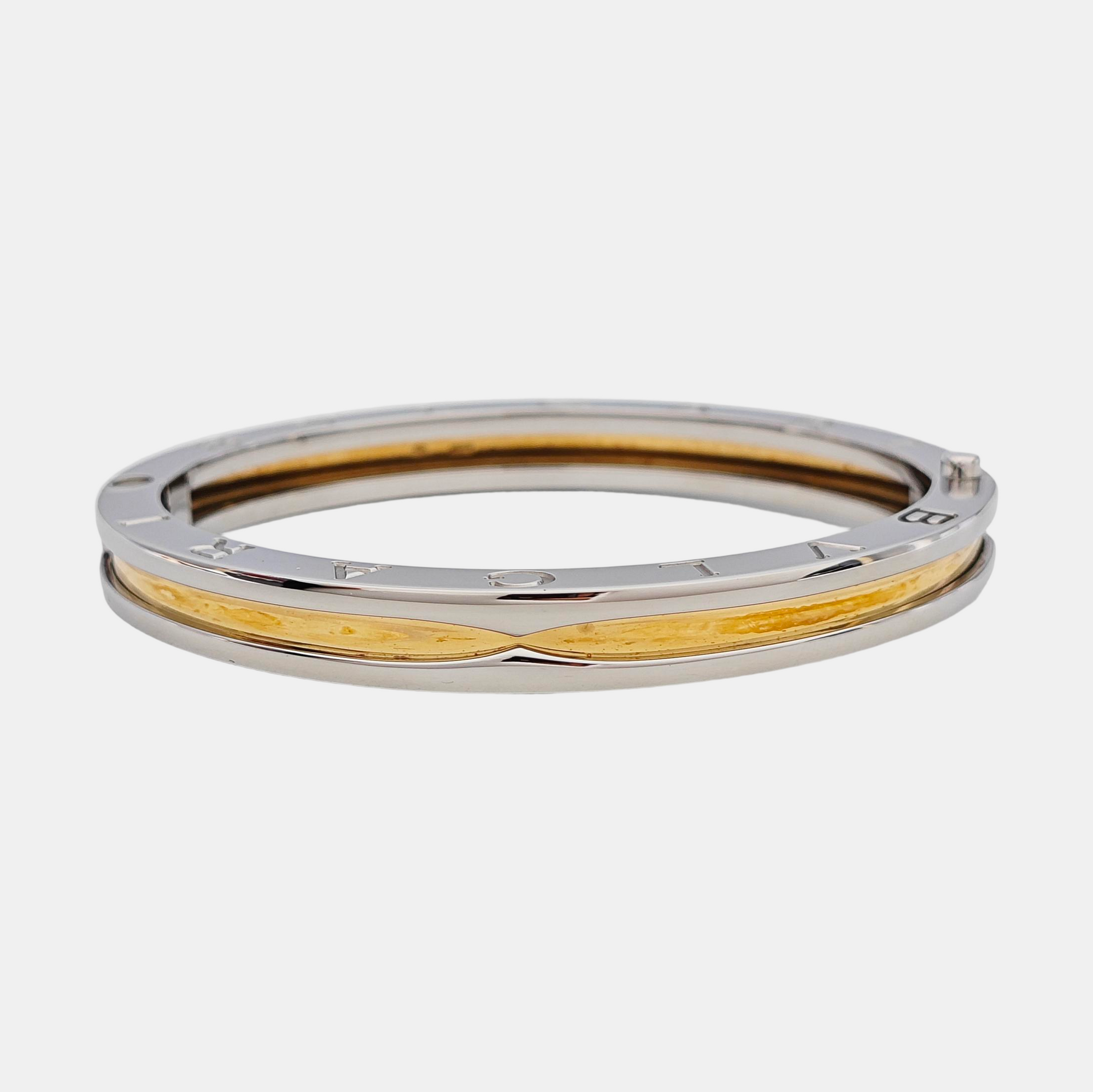B.ZERO1 Brazalete de acero plateado
