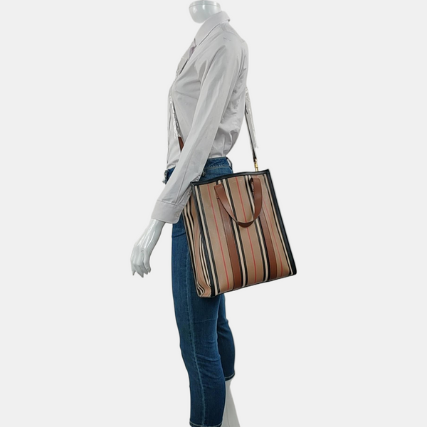 Coated Canvas Small Beige