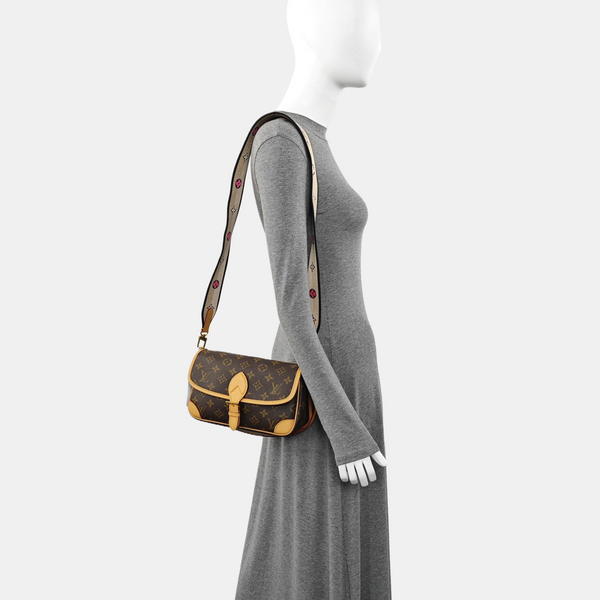 DIANE Monogram Coated Canvas Brown
