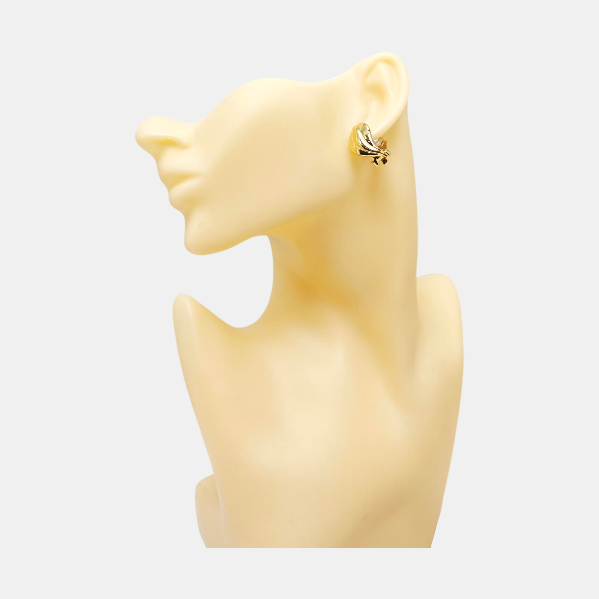 Metal Gold Clip On Earrings