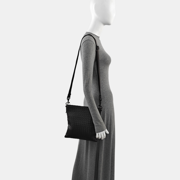 Calfskin Shoulder Bag Brown