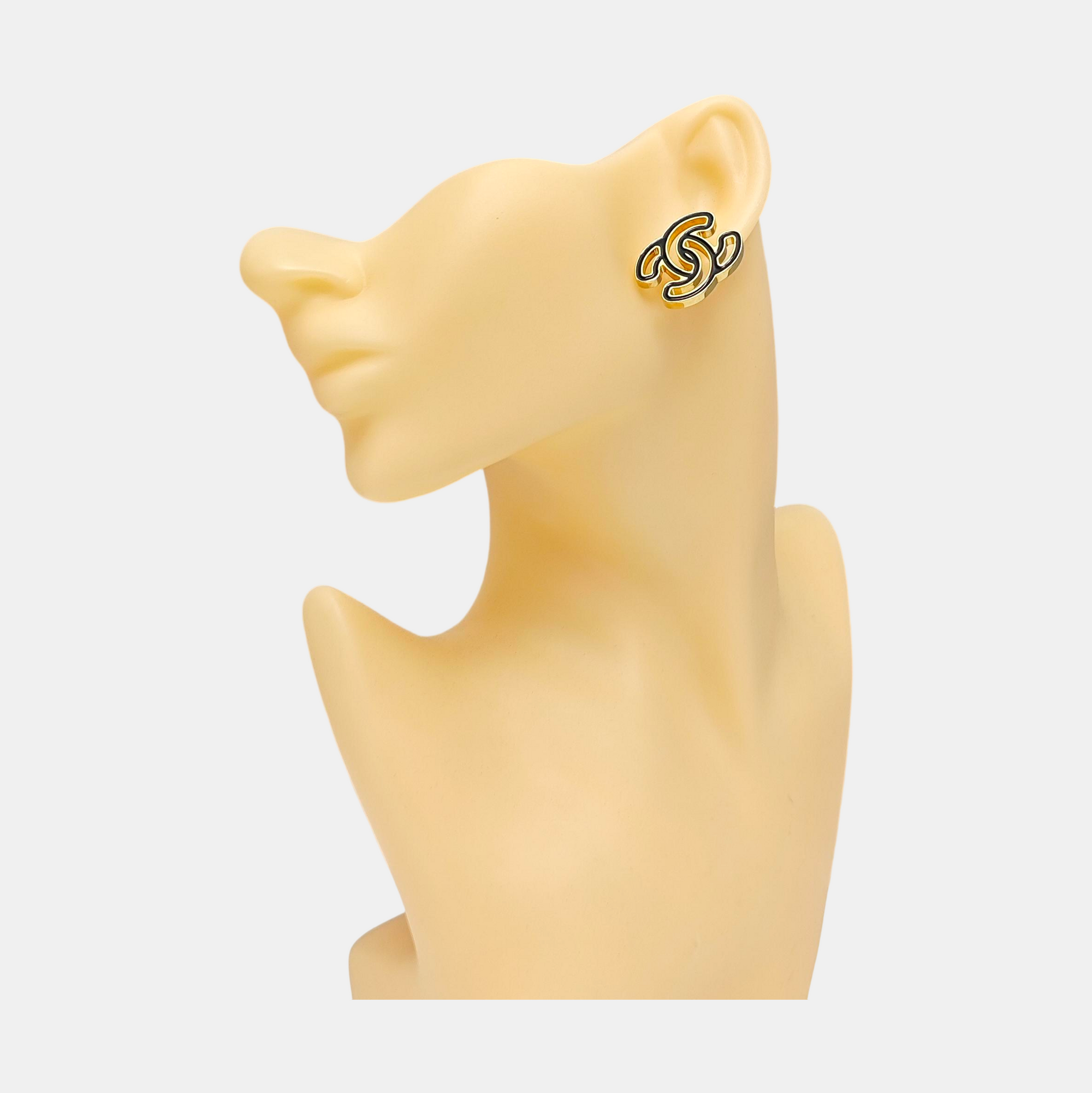 Metal Gold Stud Earrings