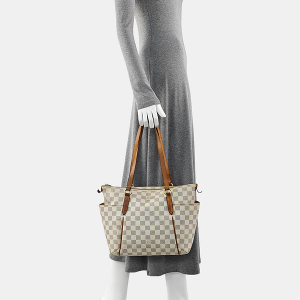 TOTALLY Damier Azur Coated Canvas Beige