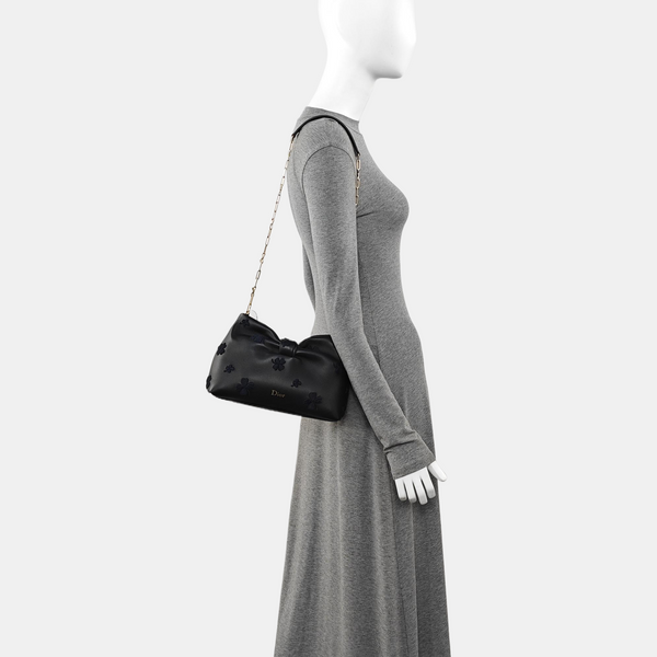 Dior Bow Small Lambskin Black