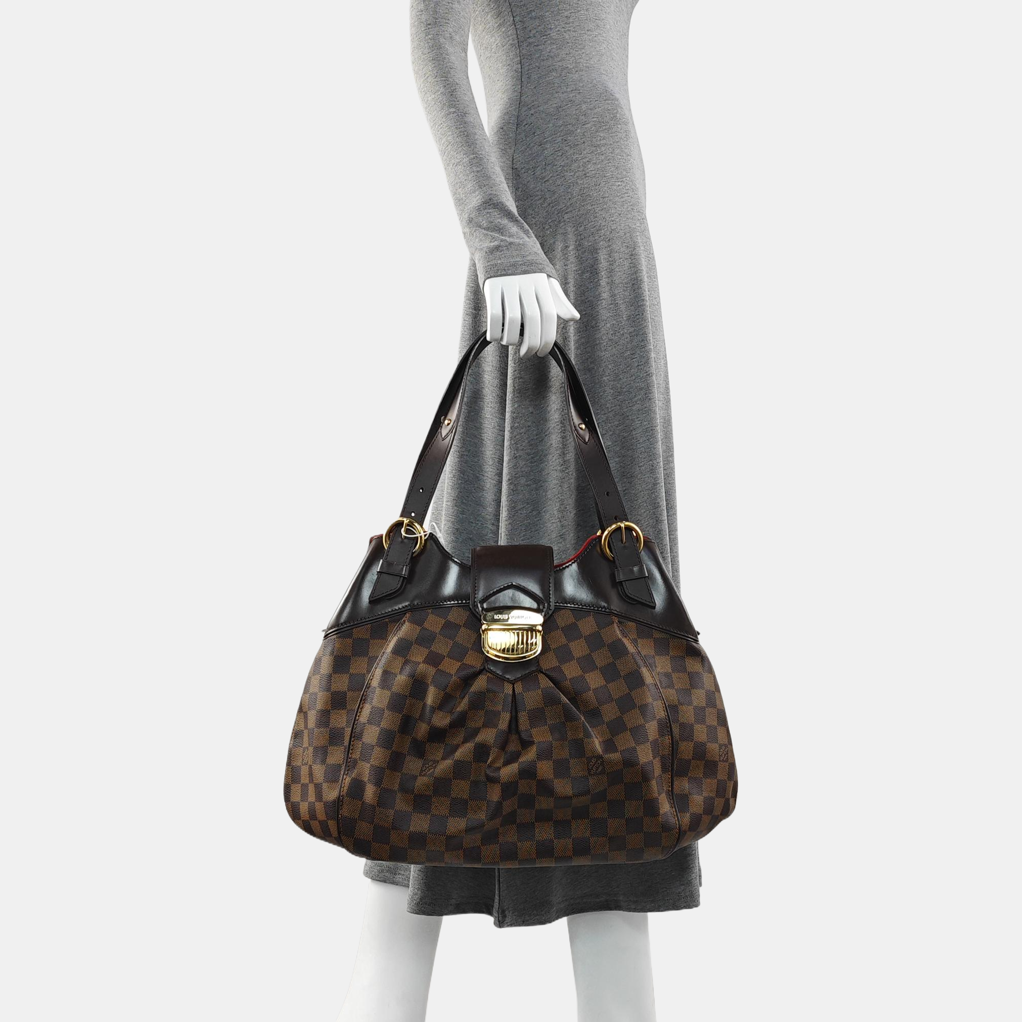 SISTINA GM Damier Ebene Coated Canvas Brown