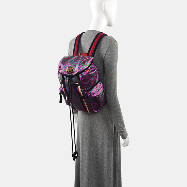 Fabric Backpack Purple