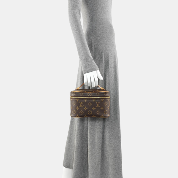 NICE Mini Monogram Coated Canvas Brown