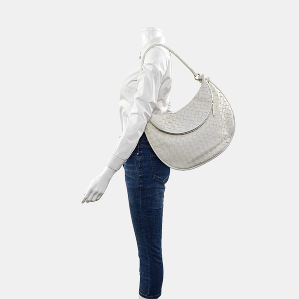 Gemelli Large Lambskin White