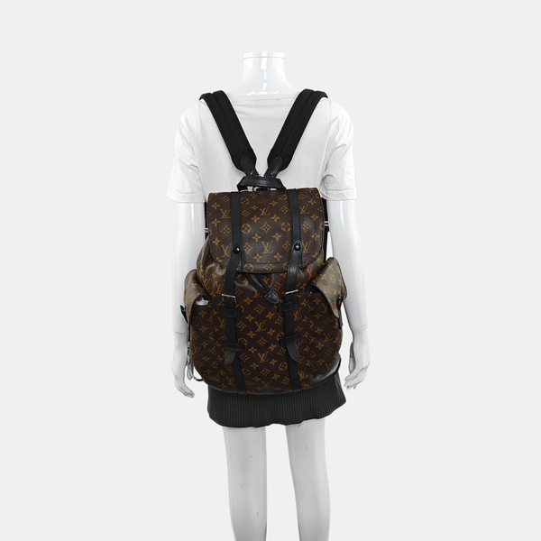CHRISTOPHER MM Monogram Coated Canvas Brown