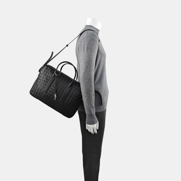 Calfskin Shoulder Bag Black