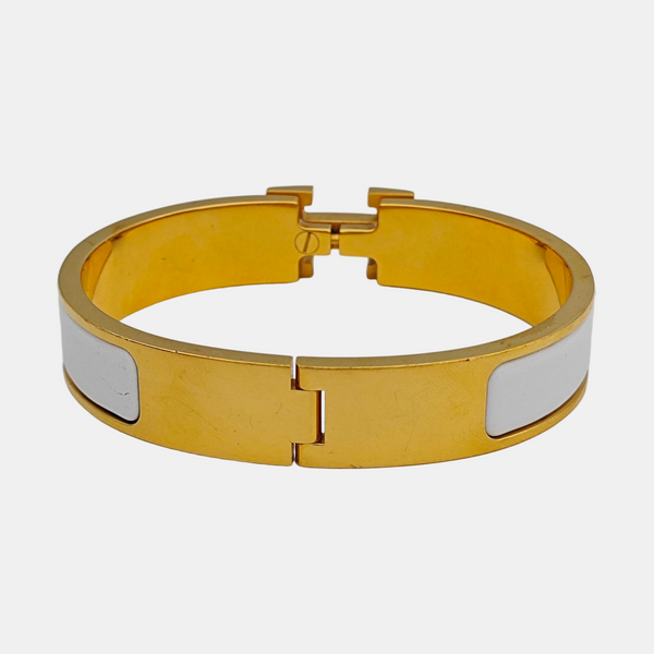 Clic H Metal Gold Bangle