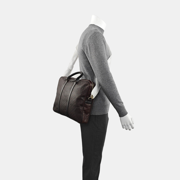 Calfskin Shoulder Bag Brown