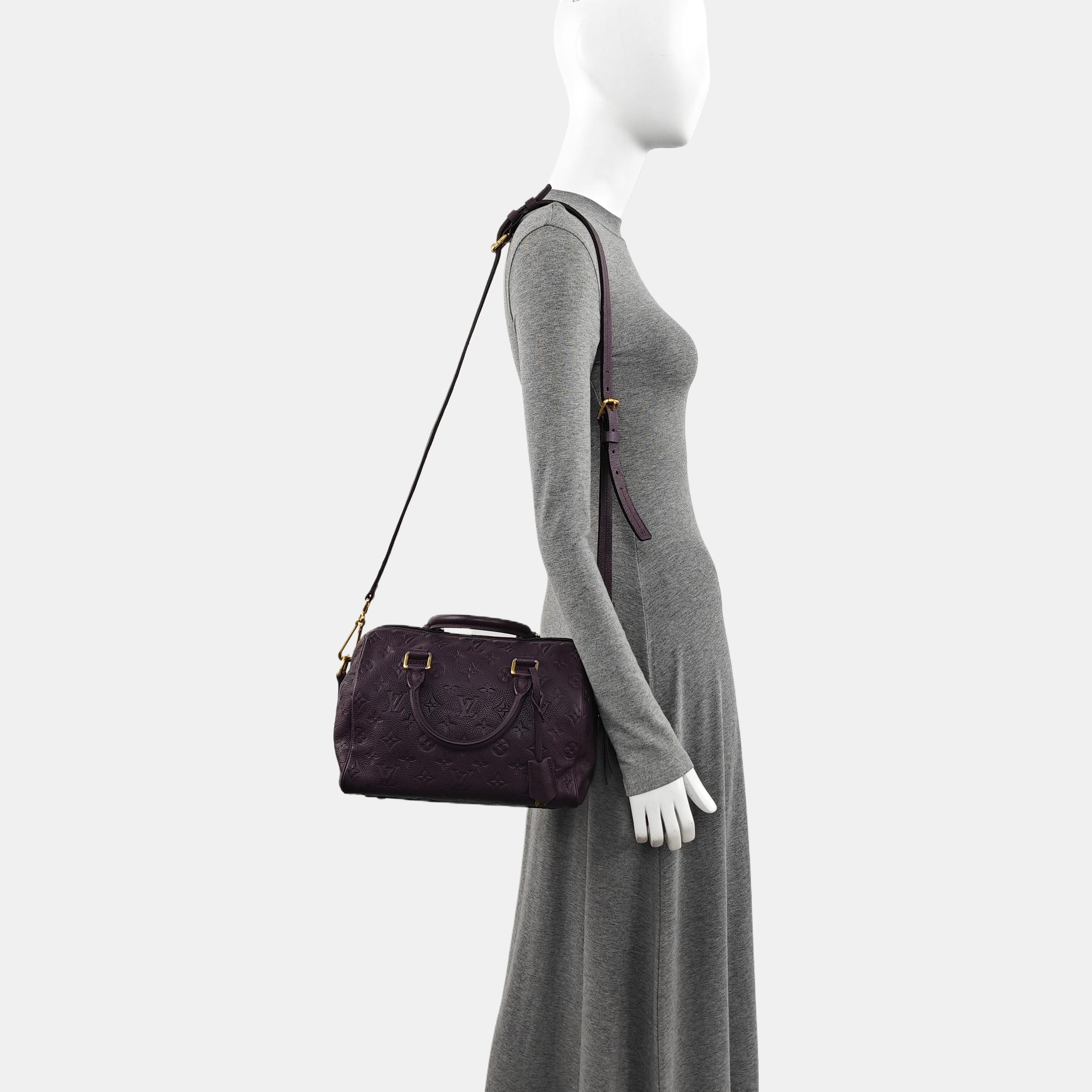 Authenticated pre-owned  SPEEDY 25 Calfskin Purple - Shoulder Bag at Looply