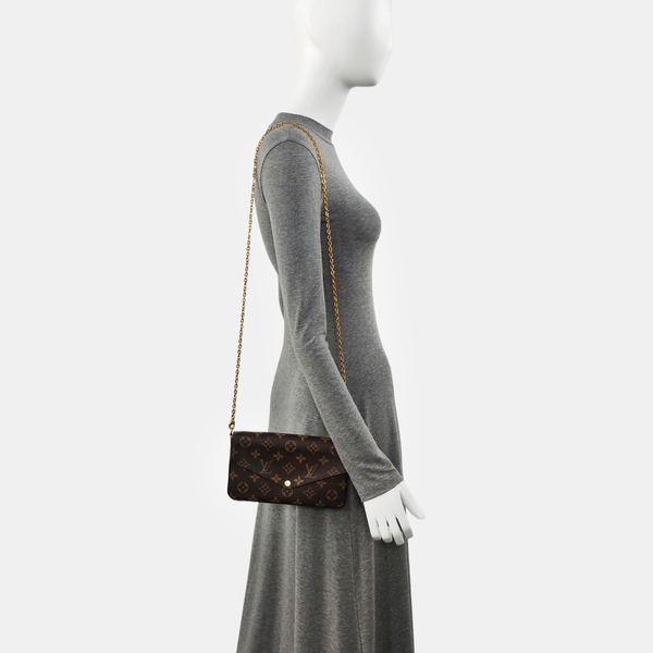 FÉLICIE Monogram Coated Canvas Brown