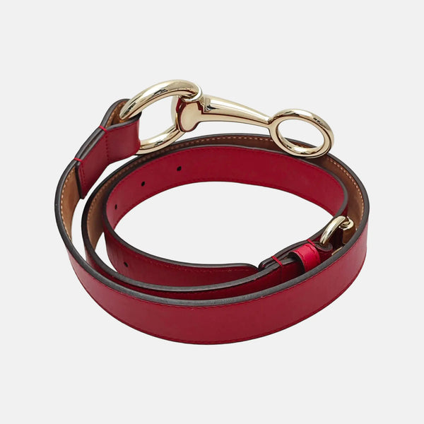 Red Leather Belt