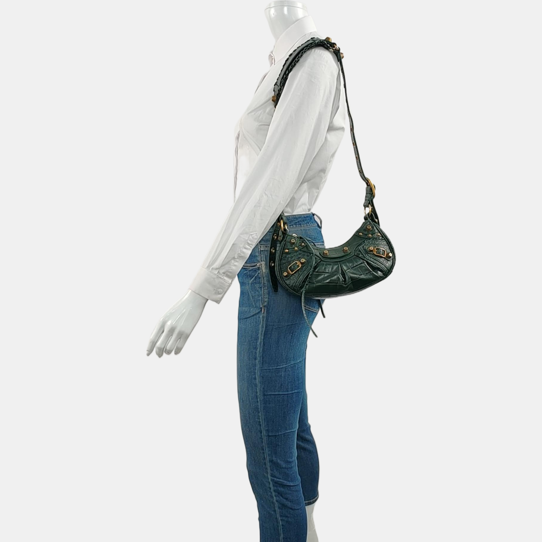 Le Cagole Small Calfskin Green