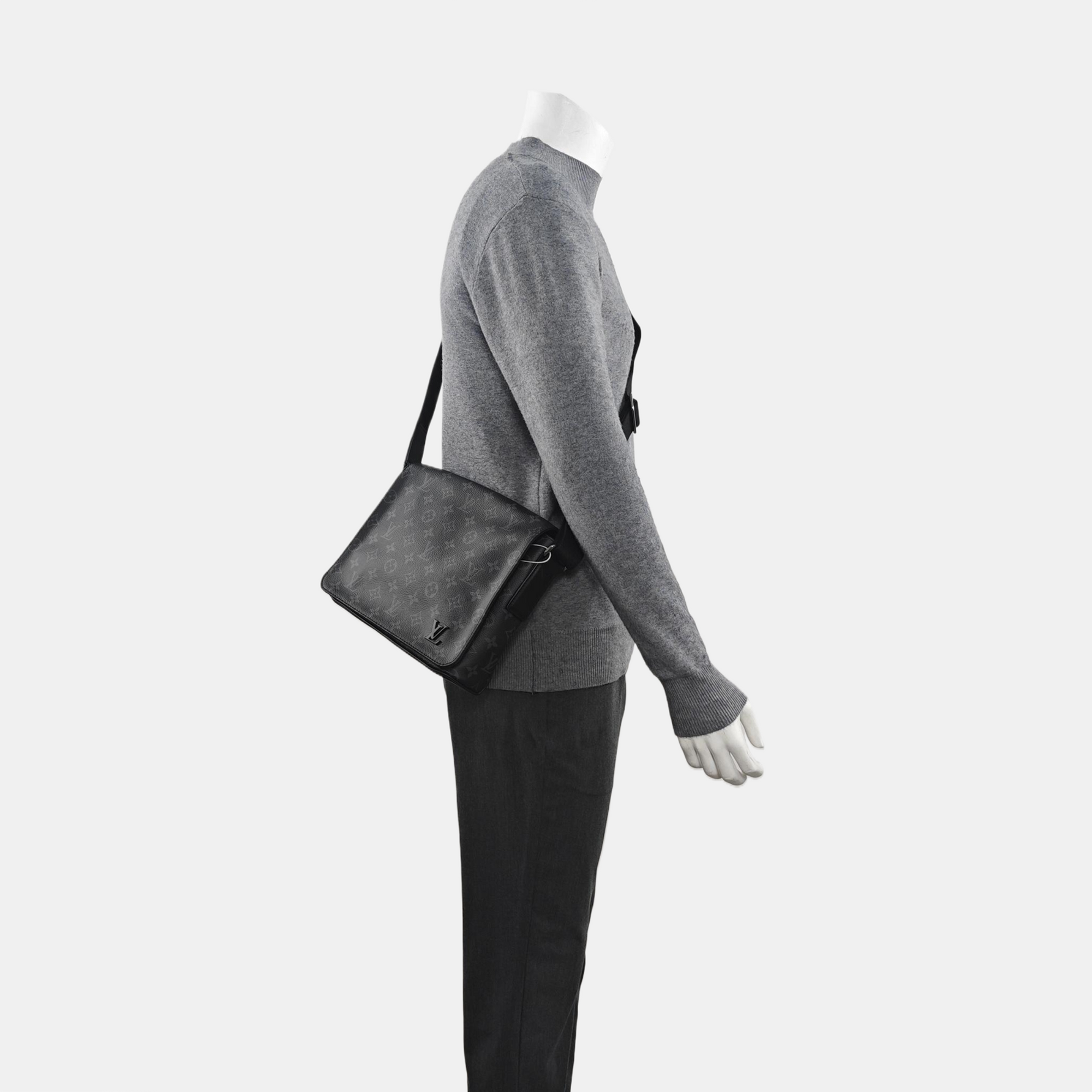 DISTRICT PM Monogram Coated Canvas Gray