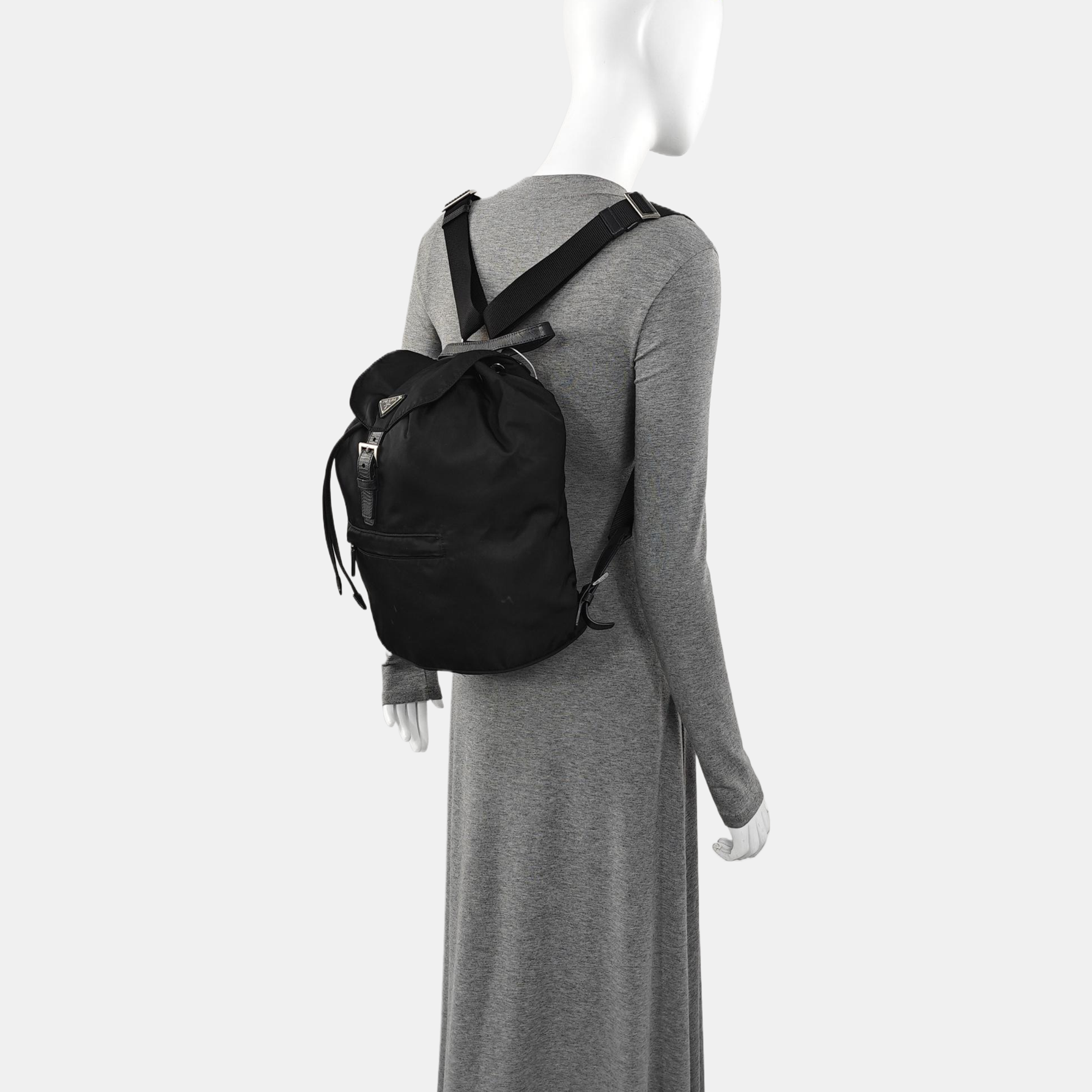 Nylon Backpack Black