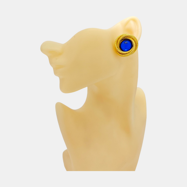 Metal Gold Clip On Earrings