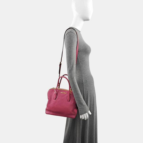 Calfskin Shoulder Bag Pink