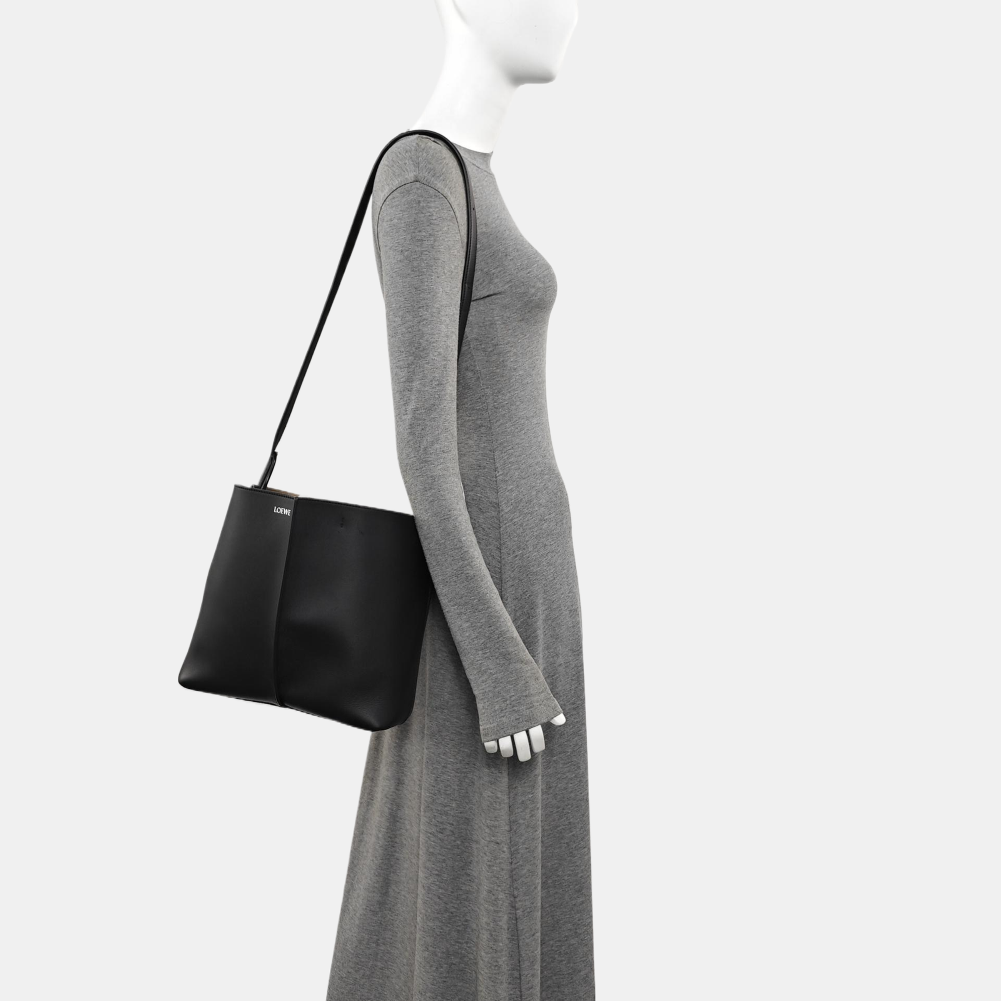 Calfskin Bucket Bag Black