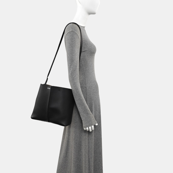 Calfskin Bucket Bag Black