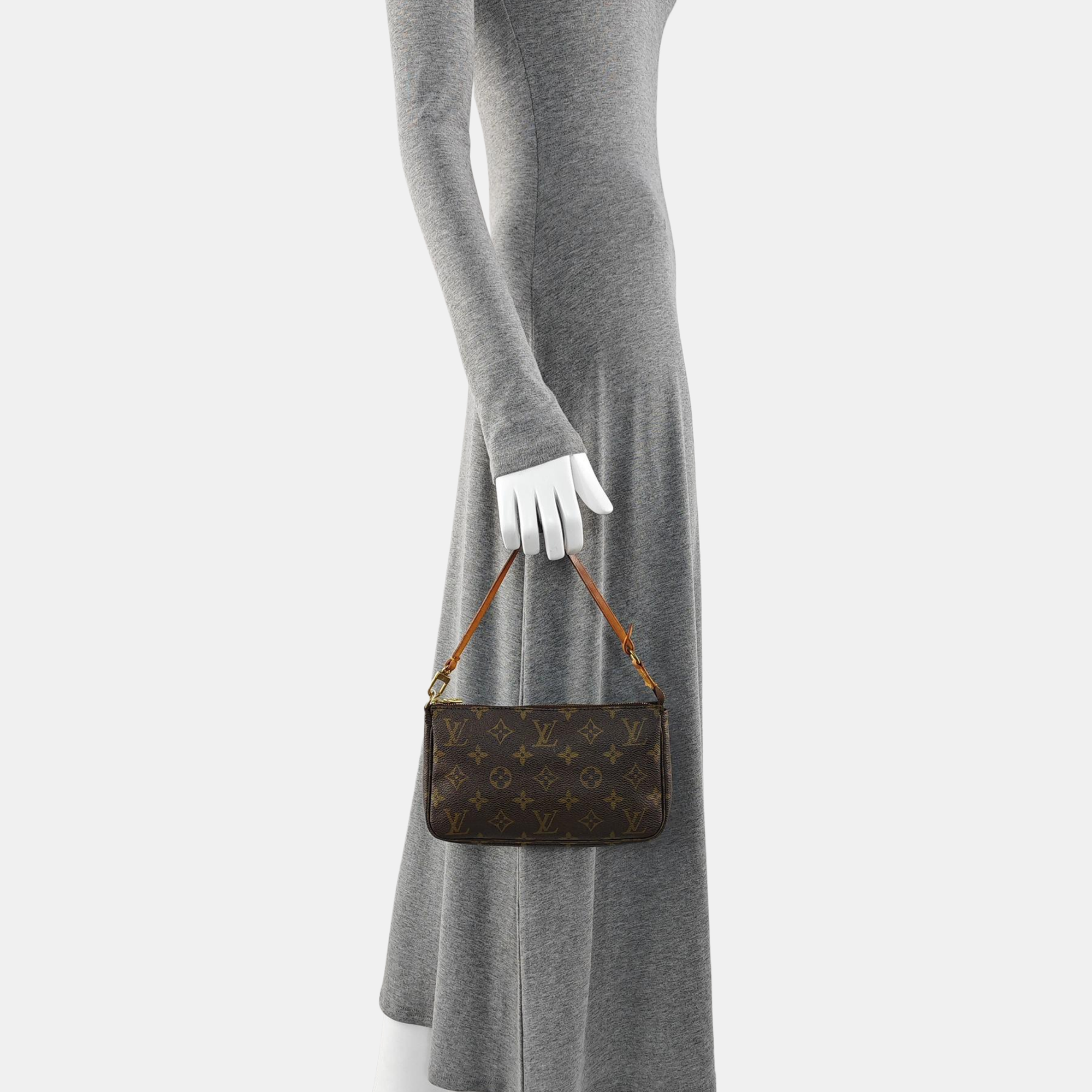 ACCESSOIRES Monogram Coated Canvas Brown
