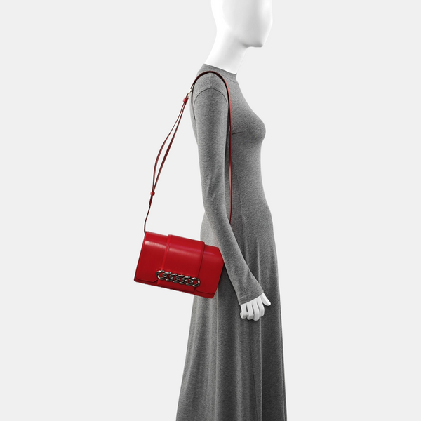 Calfskin Crossbody Bag Red