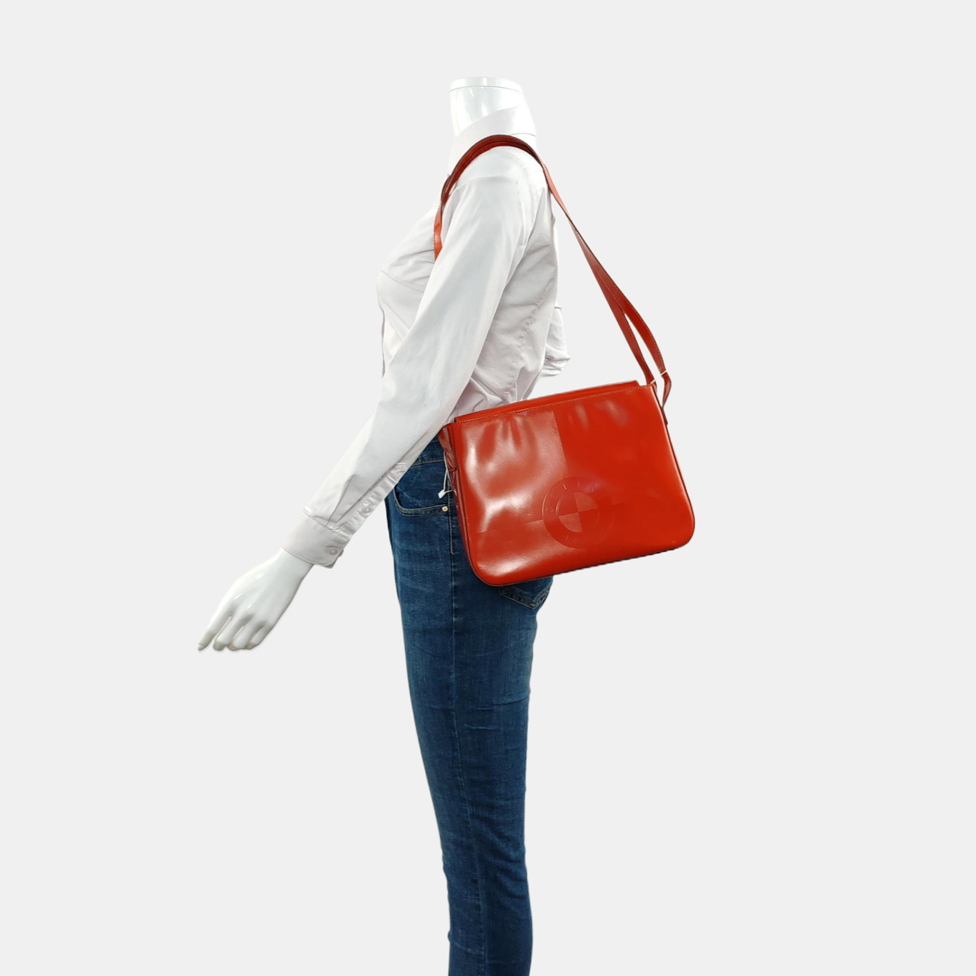 Patent Calfskin Red