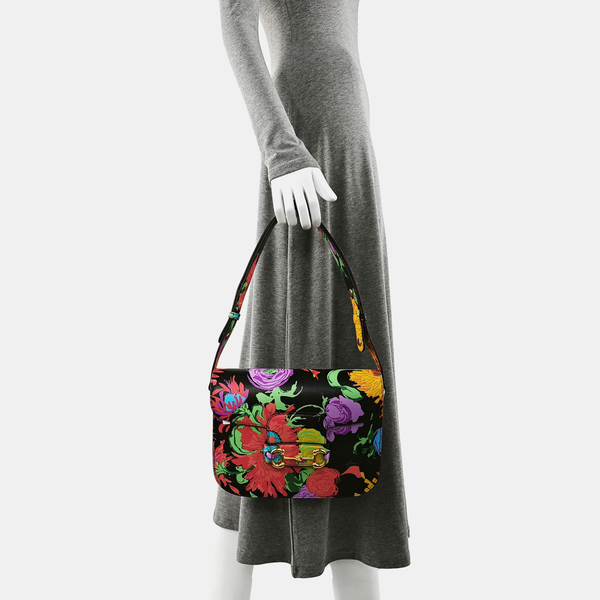Authenticated pre-owned  Horsebit 1955 Small Calfskin Multicolor - Top Handle Bag at Looply