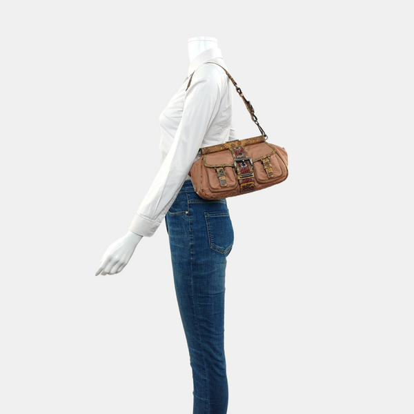 Nylon Shoulder Bag Pink