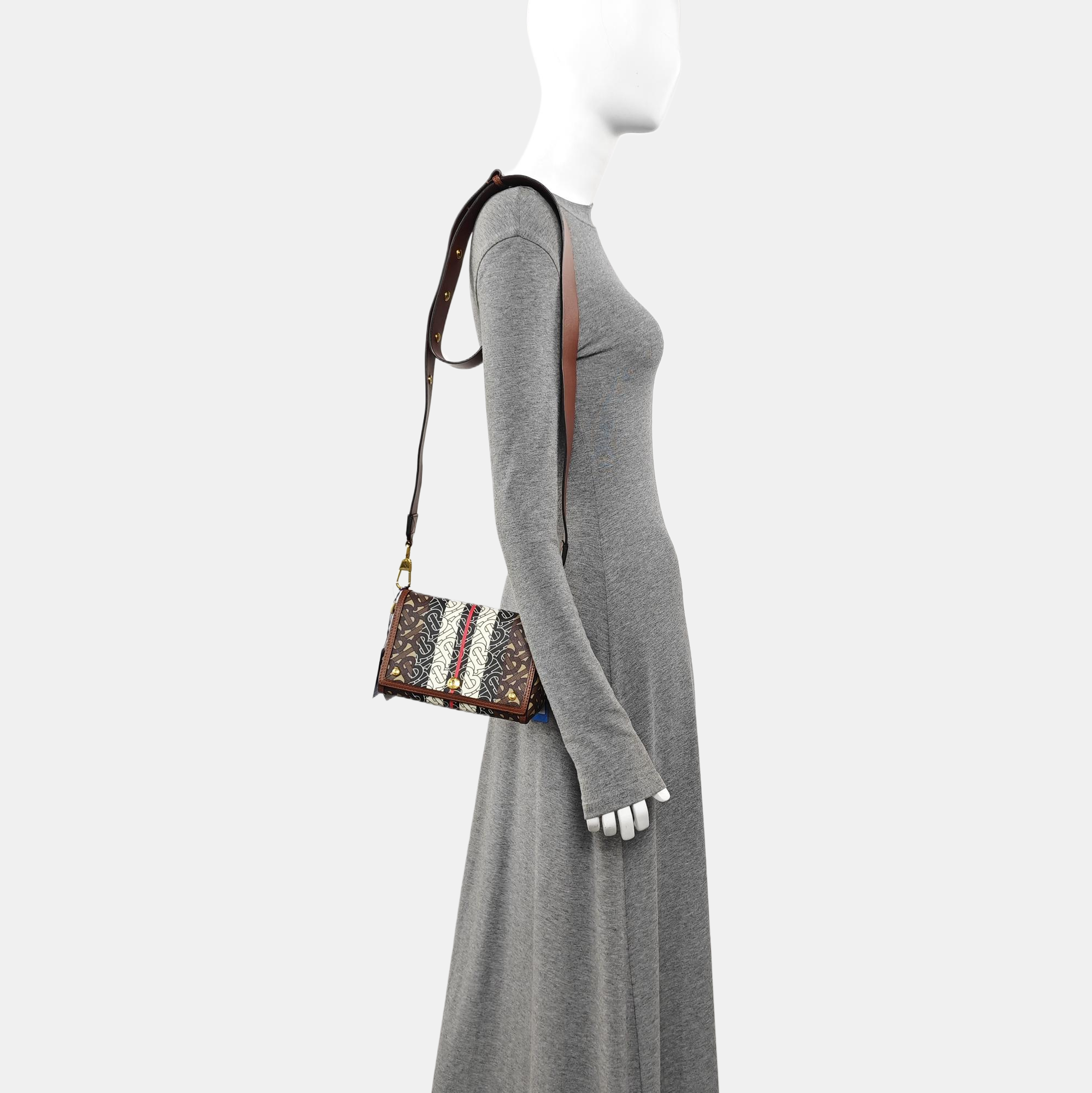 Crossbody Bag Coated Canvas Multicolor