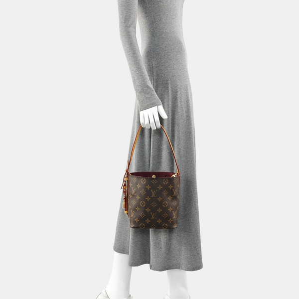 ALL IN BB Monogram Coated Canvas Brown