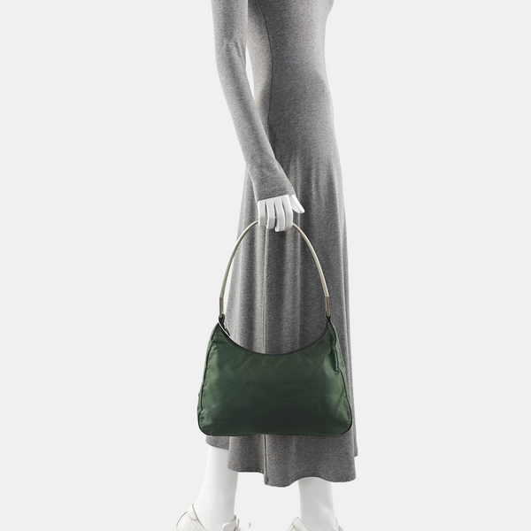 Nylon Shoulder Bag Green
