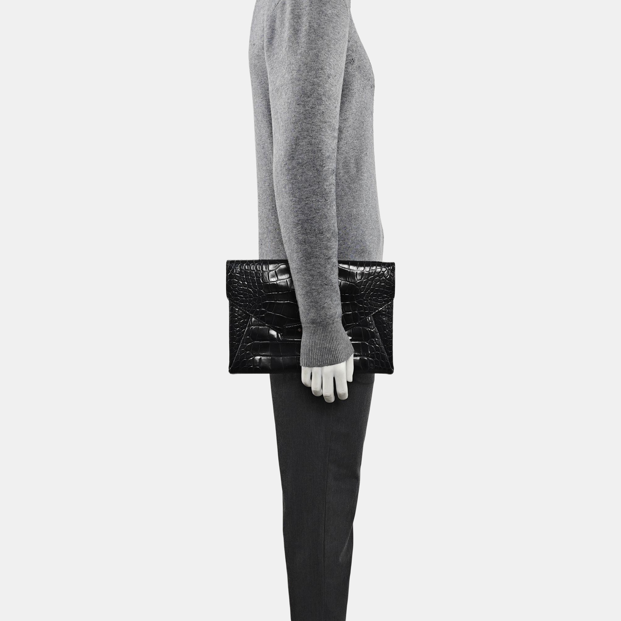 Calfskin Clutch Black