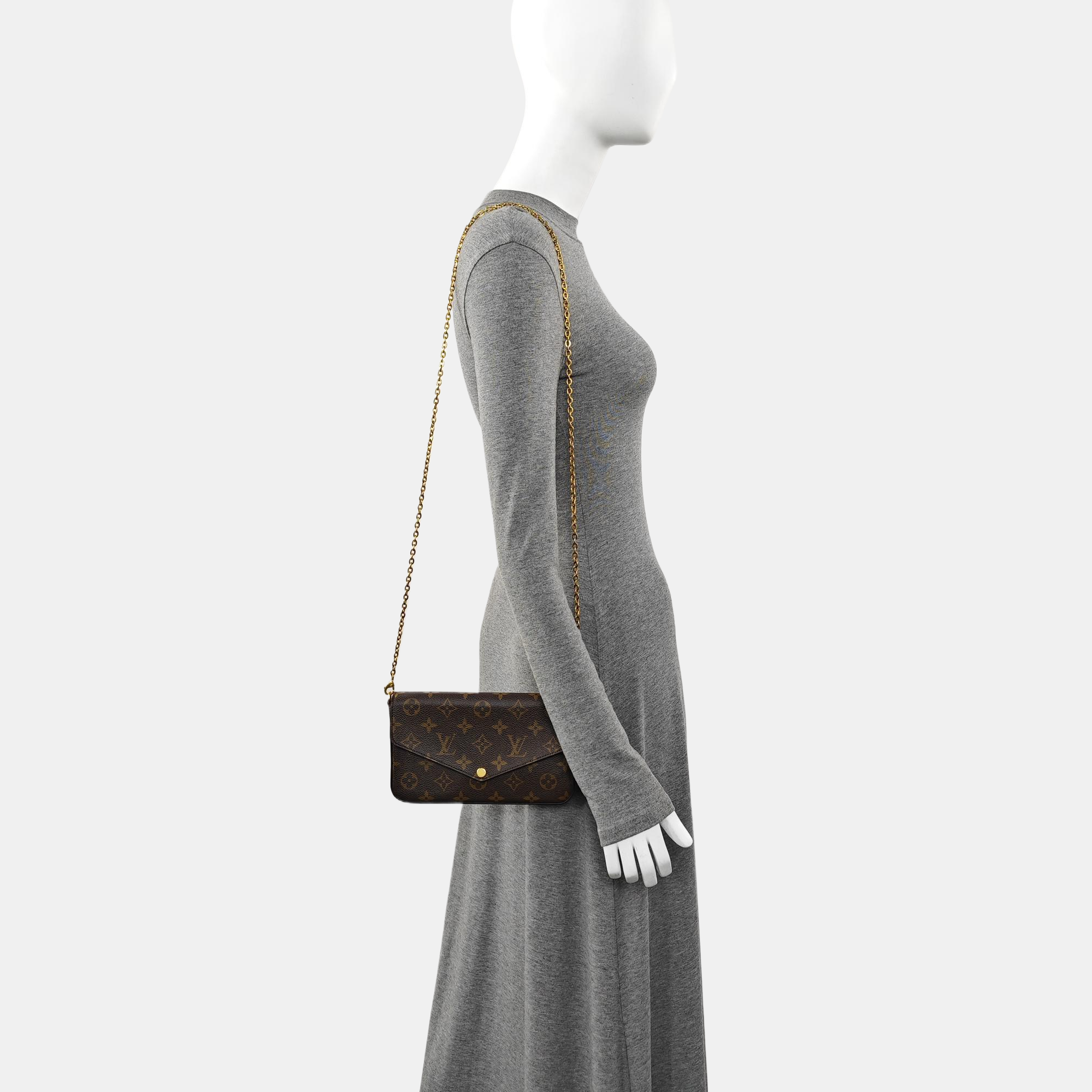 FÉLICIE Monogram Coated Canvas Brown